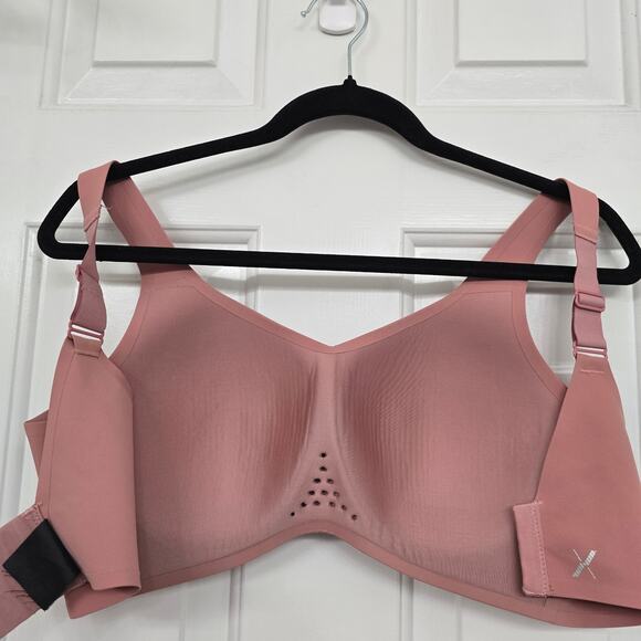 Knix Sports Bra Wireless Comfort Support Mauve Size 6 High Impact Athleisure - Picture 6 of 6